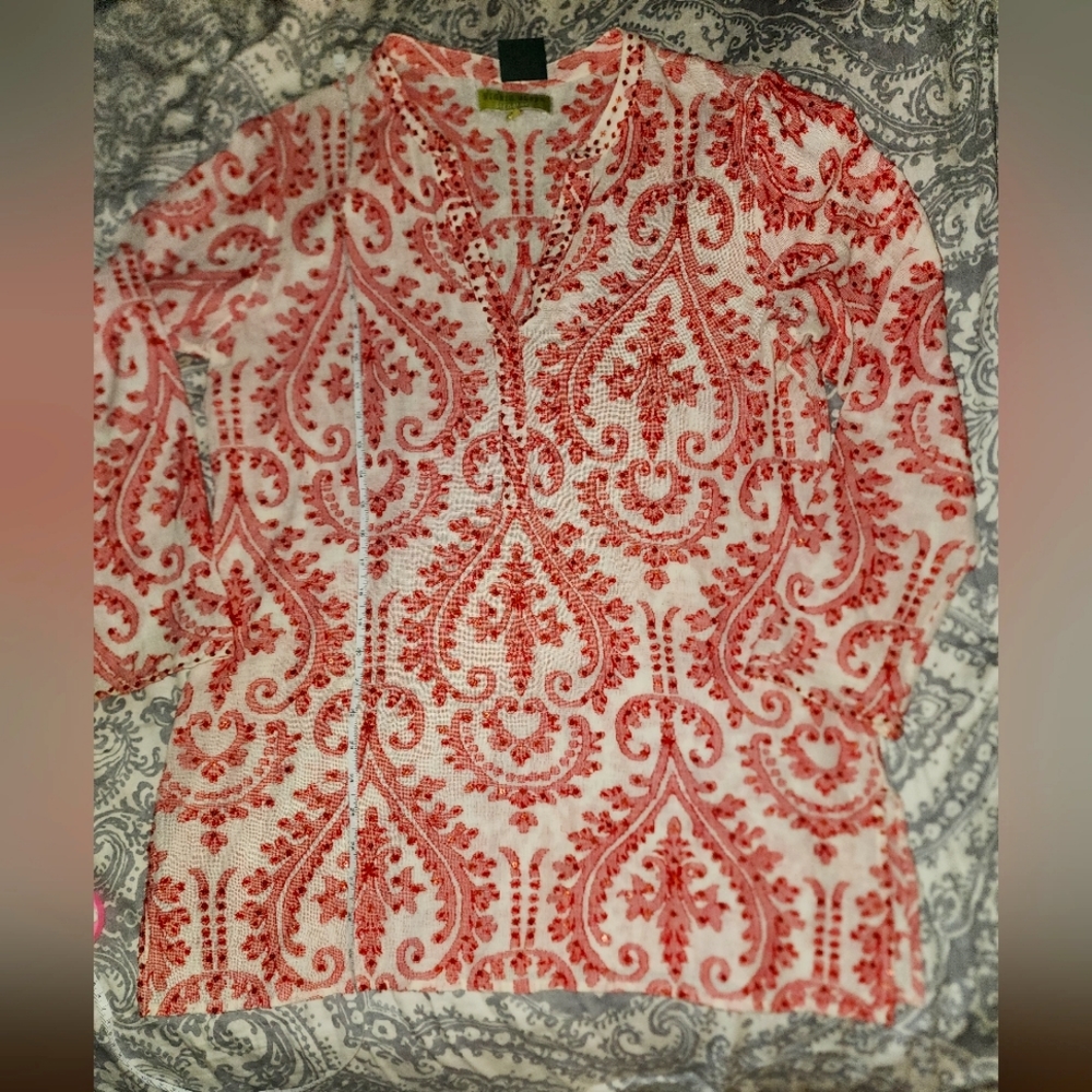 SIGRID OLSEN BEADED TUNIC